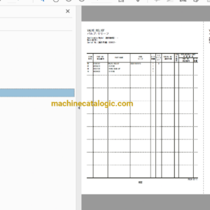 Hitachi ZX250LC-5B,ZX250LCN-5B Hydraulic Excavator Full Parts Catalog