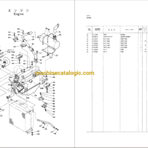 Hitachi UH055-7 Hydraulic Excavator Full Parts Catalog