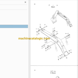 Hitachi EX200-3,EX200LC-3,EX200H-3,EX200LCH-3 Excavator Full Parts Catalog