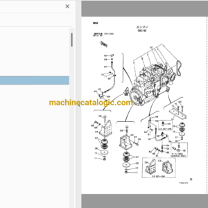 Hitachi EX1800-2 Excavator Full Parts Catalog