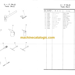 Hitachi UH082 Hydraulic Excavator Parts Catalog