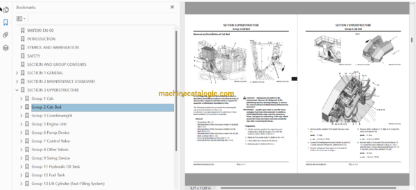 EX3600-7B(MTU T4F) Technical and Workshop Manual