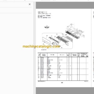 Hitachi ZX1800K-3 High Reach Demolition Machine Full Parts Catalog