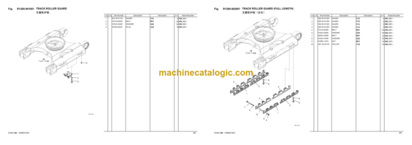 Komatsu PC300-8M1, PC300LC-8M1 Hydraulic Excavator Parts Book (1003LBBD, DBBM1001 and up)