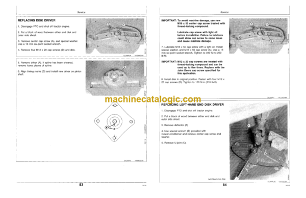 John Deere 920 and 930 Rotary Roll Mower-Conditioners Operator's Manual (OME86456)