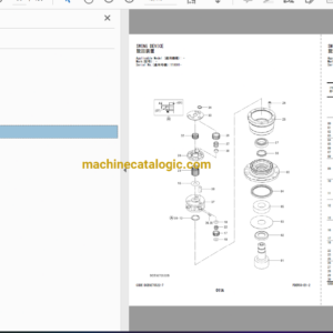 Hitachi ZX85USB-6 Hydraulic Excavator Full Parts Catalog