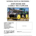 John Deere 4920 L3220G4 Multapplier General Manual (OM302799)