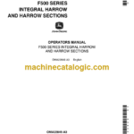 John Deere F500 Series Integral Harrow and Harrow Sections Operator's Manual (OMA22849)