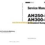 Hitachi AH250-D, AH300-D Articulated Dump Truck Service Manual