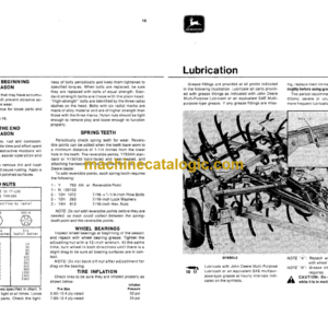 John Deere 740 Series Wheel Spring-Tooth Harrows Operator’s Manual (OMA21193 L2)