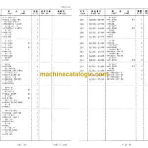 Hitachi LX20-3 Wheel Loader Parts Catalog