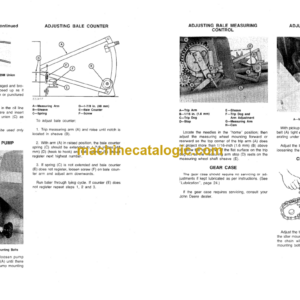 John Deere 466 Series Balers Operator’s Manual (OME57832)