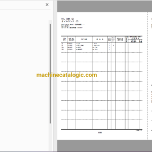 Hitachi ZX670LC-5B,ZX670LCH-5B,ZX670LCR-5B Hydraulic Excavator Full Parts and Engine Parts Catalog