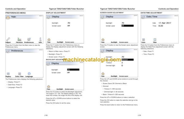 Tigercat 720G, 724G, 726G Feller Buncher Service Manual (7206601 - 7207500) Tigercat 720G, 724G, 726G Feller Buncher INDEX: