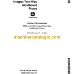 John Deere 8350 and 8450 Integral Two-Way Moldboard Plows Operator's Manual (OMA43533)
