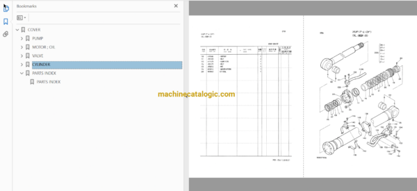 Hitachi EX270,EX270LC Hydraulic Excavator Full Parts Catalog