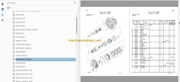 Hitachi ZX120-3,ZX130-3,ZX130K-3,ZX130LCN-3 Hydraulic Excavator Full Parts Catalog