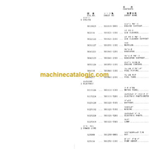 Hitachi LX15-3 Wheel Loader Parts Catalog