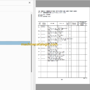 Hitachi ZH200-A,ZH200LC-A,ZH210-A,ZH210LC-A Hybrid Excavator Full Parts Catalog