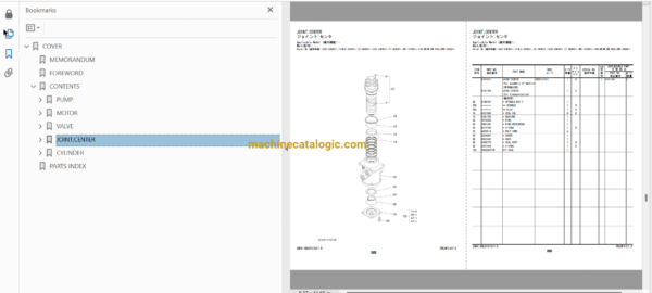 Hitachi ZX200-5G Series Hydraulic Excavator Full Parts and Engine Parts Catalog