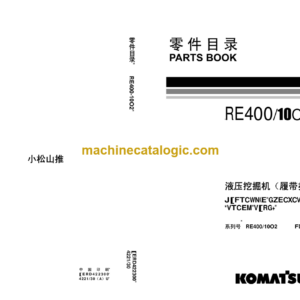 Komatsu PC200-10MO Hydraulic Excavator Parts Book (DBCG0001 and up)