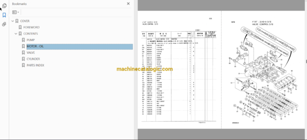 Hitachi EX270-5,EX270LC-5,EX280H-5,EX280LCH-5 Excavator Full Parts Catalog