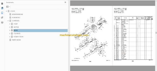 Hitachi ZW140PL-5B Wheel Loader Full Parts Catalog