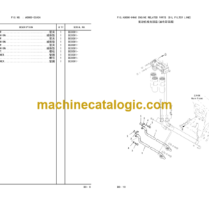 Komatsu HD465-7E0 Dump Truck Parts Book (BE001 and up)