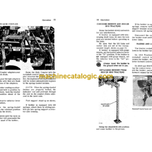 John Deere F311 Series Integral Bedders Operator’s Manual (OMA13006)