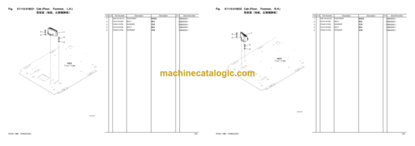 Komatsu PC200-10MO Hydraulic Excavator Parts Book (DBCG0001 and up)