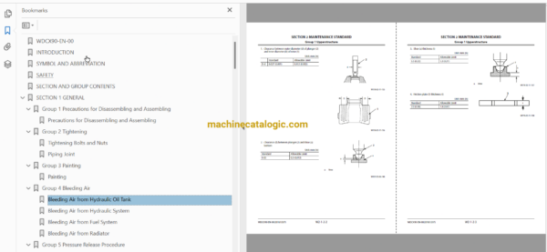 Hitachi ZX200-5A, ZX200LC-5A, ZX210H-5A, ZX210LCH-5A, ZX210K-5A, ZX210LCK-5A Hydraulic Excavator Technical and Workshop Manual