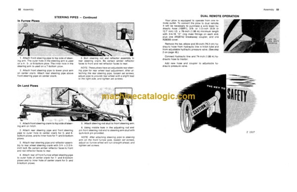 John Deere 2500 Power-Reset Semi-integral Moldboard Plow Operator's Manual (OMA27348)