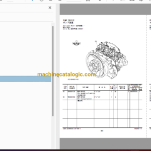 Hitachi ZX250LC-7H Hydraulic Excavator Full Parts and Engine Parts Catalog