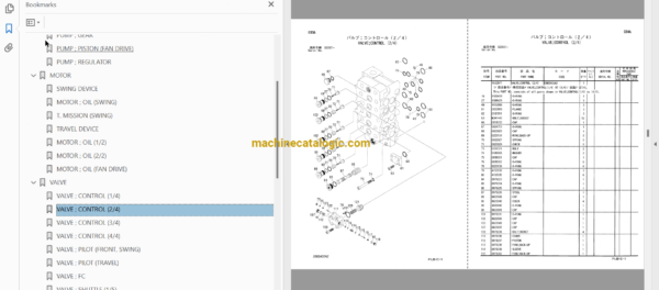 Hitachi ZX850-3,ZX850LC-3,ZX870H-3,ZX870LCH-3 Hydraulic Excavator Full Parts and Engine Parts Catalog