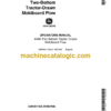 John Deere 444H Two-Bottom Tractor-Drawn Moldboard Plow Operator's Manual (OMA841158)