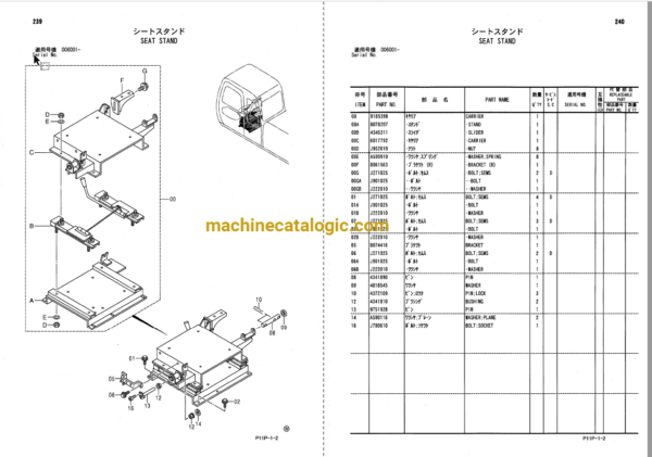 Hitachi ZX125W Wheeled Excavator Full Parts and Engine Parts Catalog Hitachi ZX125W Wheeled Excavator INDEX: