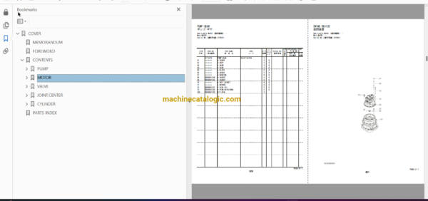 Hitachi ZX350LC-5B,ZX350LCN-5B Hydraulic Excavator Full Parts Catalog