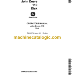 John Deere 110 Disk Operator's Manual (OMA30750)