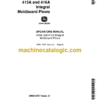 John Deere 415A and 416A Integral Moldboard Plows Operator's Manual (OMA13767) John Deere 415A and 416A Integral Moldboard Plows INDEX: