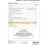 Tigercat 726E Feller Buncher Service Manual (7262501 - 7265000)