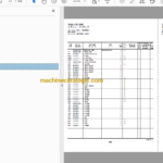 Hitachi ZX870LC-5B Hydraulic Excavator Full Parts Catalog