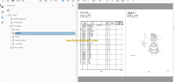 Hitachi ZX870LC-5B Hydraulic Excavator Full Parts Catalog