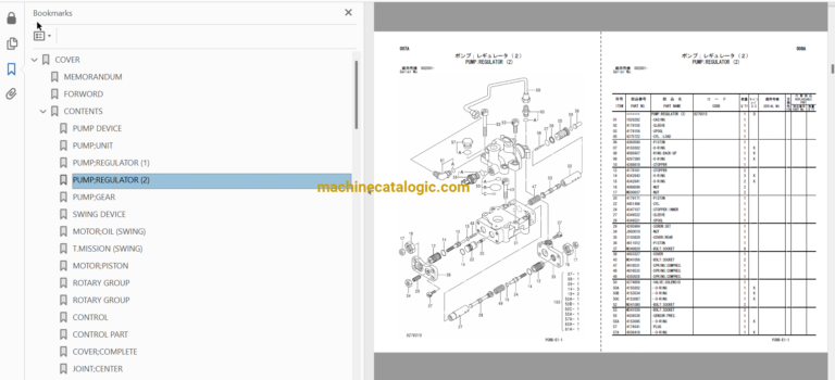 Hitachi ZX250W-3 Wheeled Material Handler Full Parts Catalog