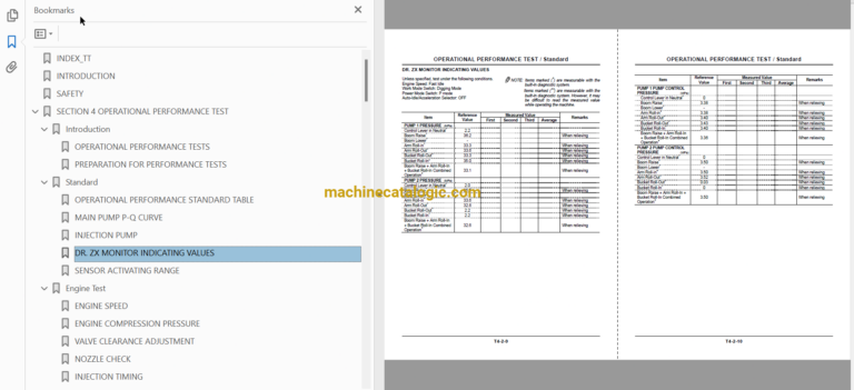 Hitachi ZX330,ZX330LC,ZX350H,ZX350LCH,ZX350LC,ZX350LCN,ZX370MTH Excavator Technical Manual
