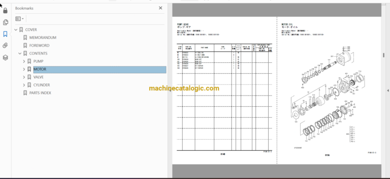 Hitachi EX1900E-6 Electric Excavator Full Parts Catalog