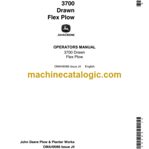 John Deere 3700 Drawn Flex Plow Operator's Manual (OMA49086)