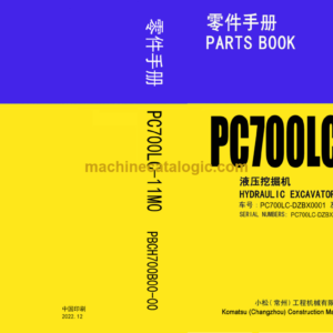 Komatsu PC700LC-11MO Hydraulic Excavator Parts Book (DZBX0001 and up)