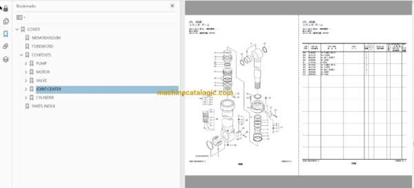 Hitachi EX2600-7B Hydraulic Excavator Full Parts Catalog Hitachi EX2600-7B Hydraulic Excavator INDEX: