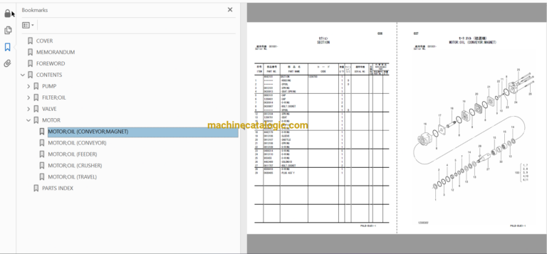 Hitachi ZR240JC BU Track Mounted Carrier Full Parts Catalog