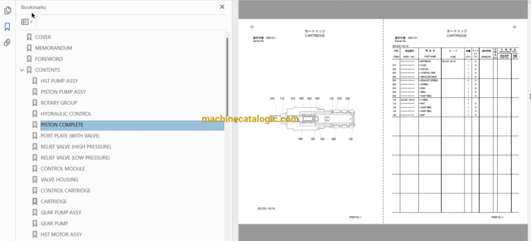 Hitachi ZW30L Wheel Loader Full Parts Catalog